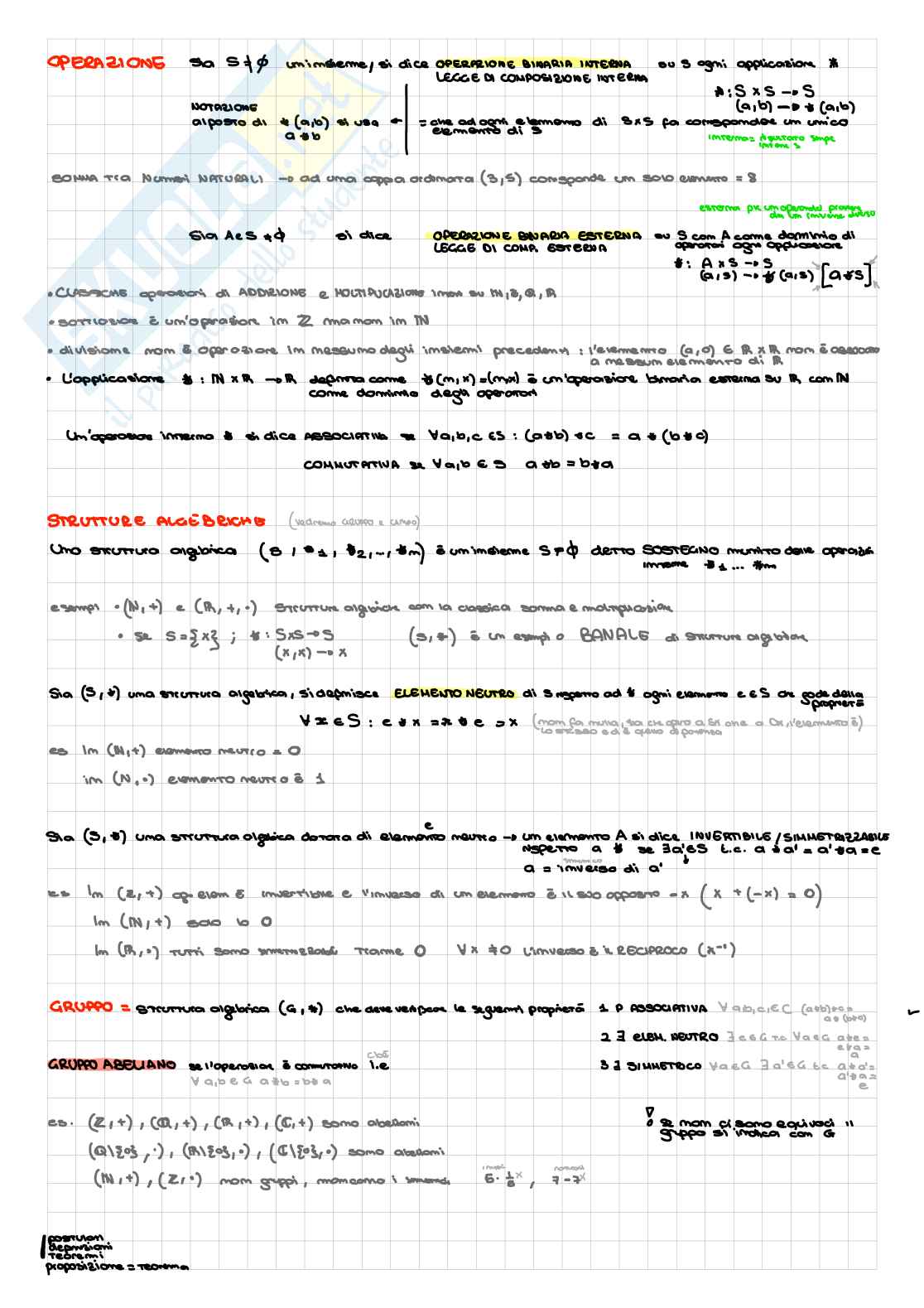 Geometria e algebra lineare 1/4 Pag. 2