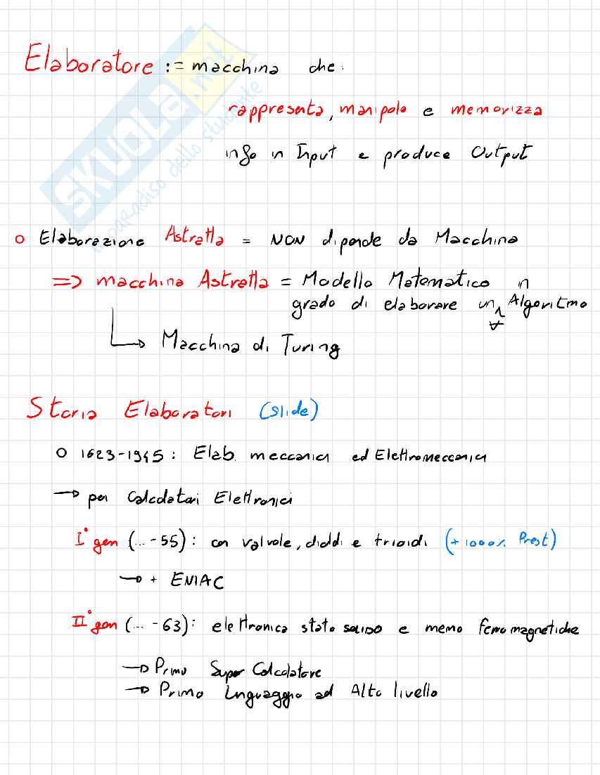 Appunti completi di Architettura degli elaboratori I – Integrazione Libro + Lezioni (A.A. 2024/25) Pag. 1
