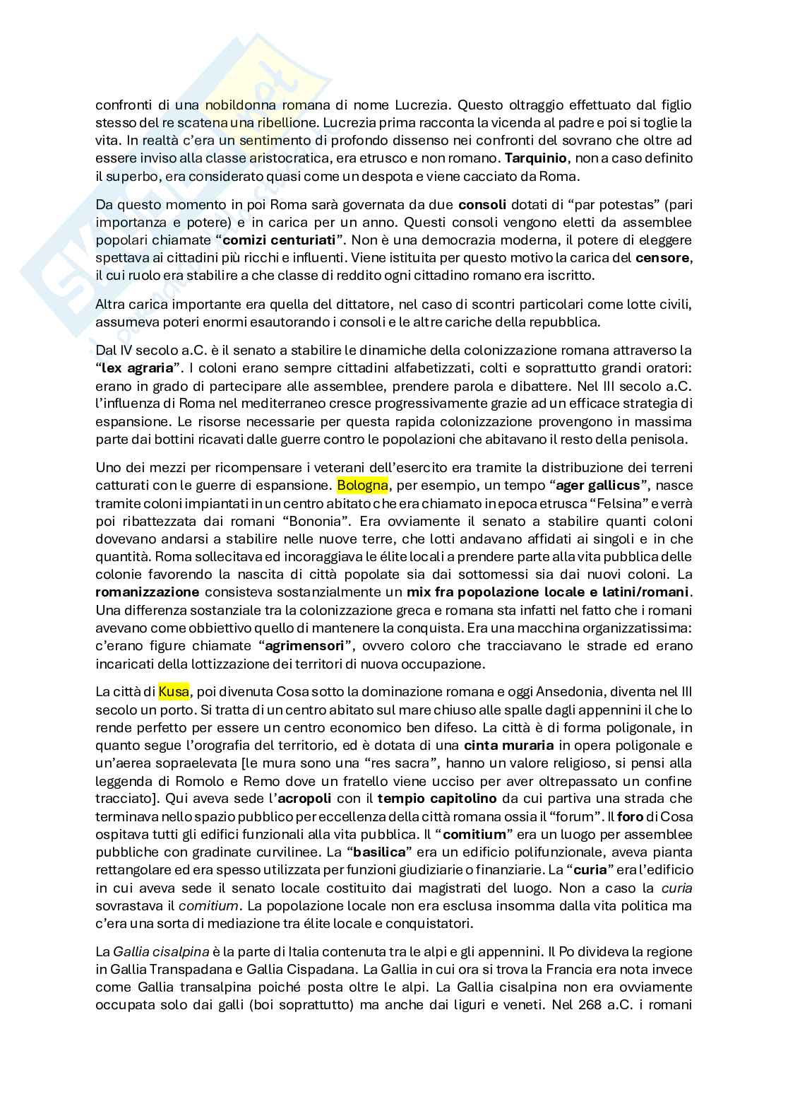 Appunti del corso Città italiane nella storia, A.A. 2025-2026 Pag. 2