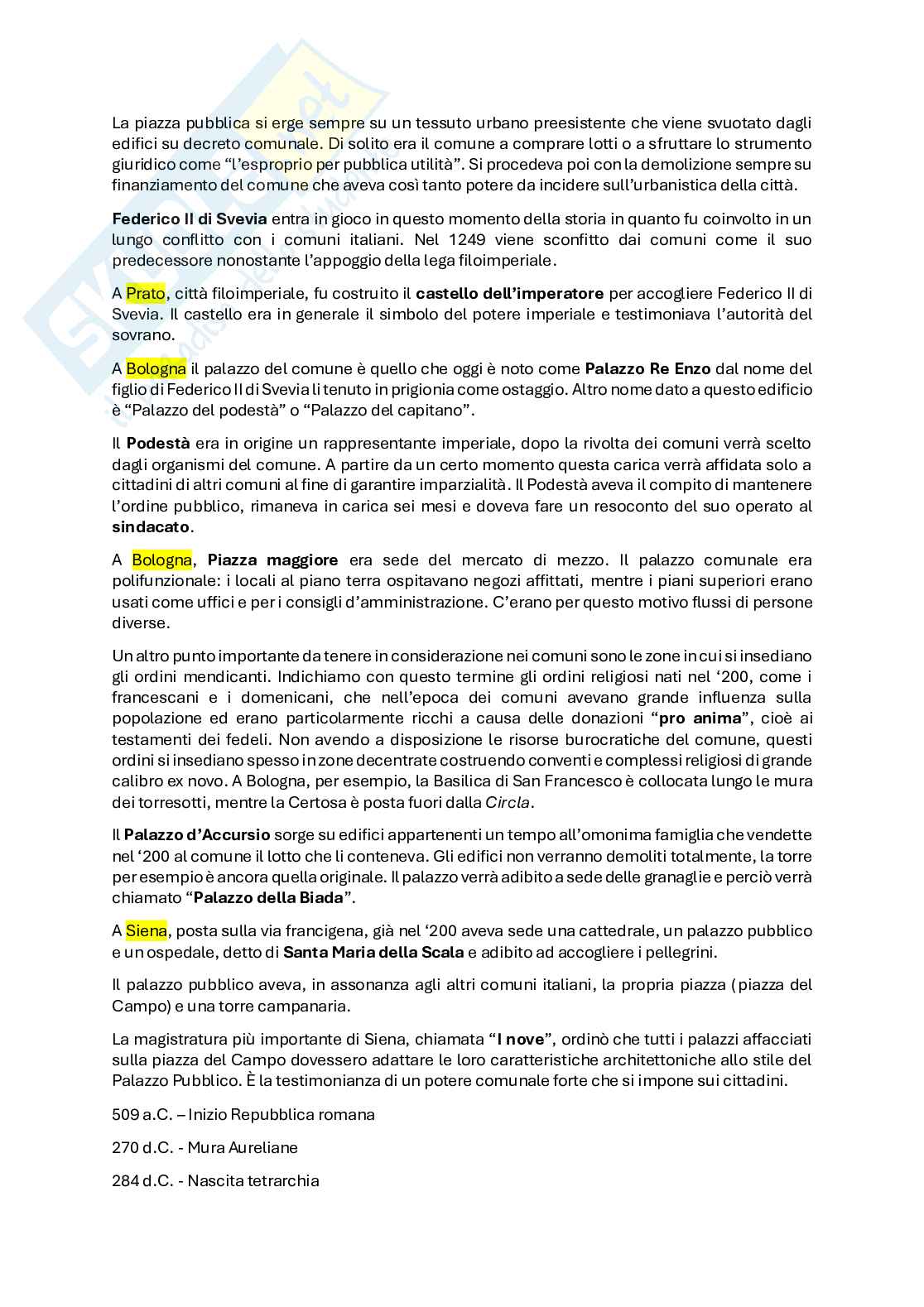 Appunti del corso Città italiane nella storia, A.A. 2025-2026 Pag. 21