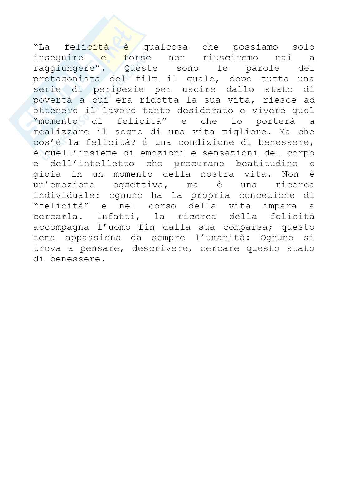 La ricerca della felicità Pag. 1