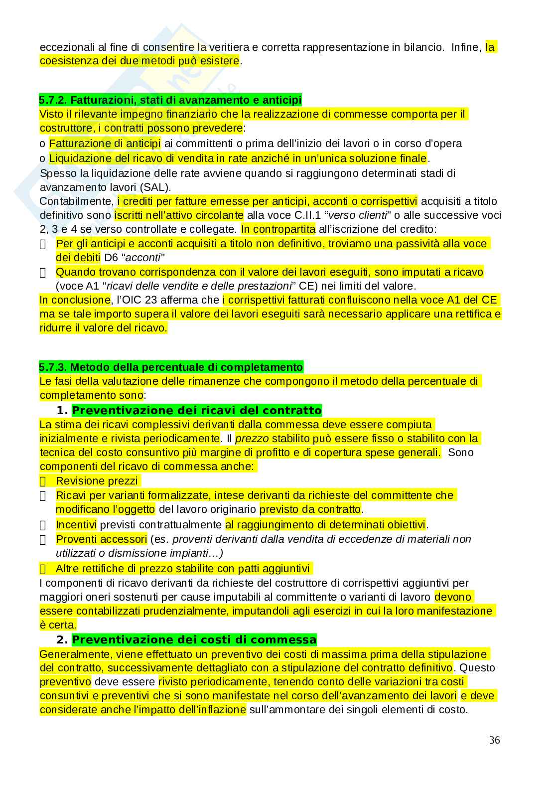 Appunti Contabilità e bilancio, primo parziale  Pag. 36