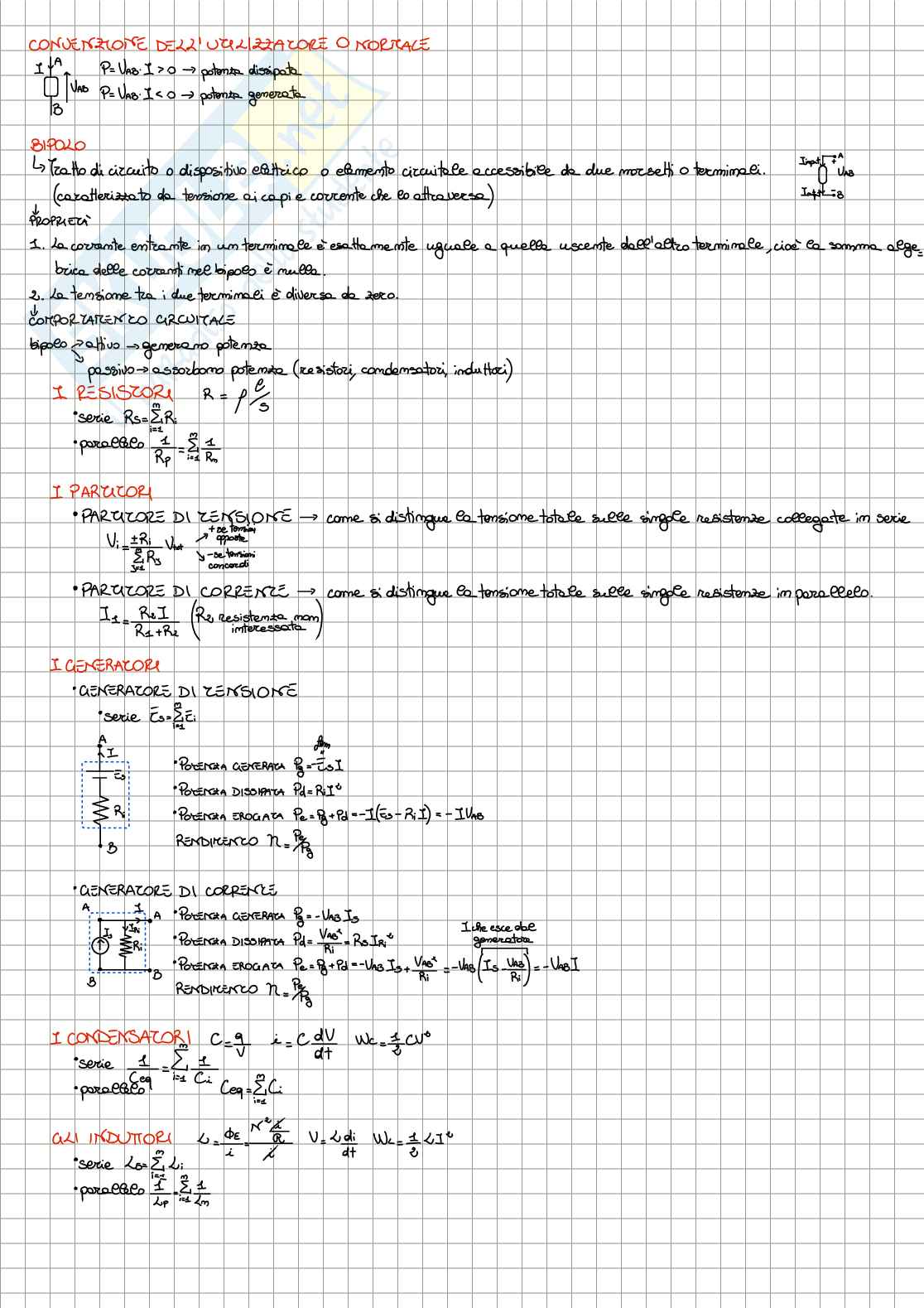 Appunti esame elettrotecnica Pag. 1