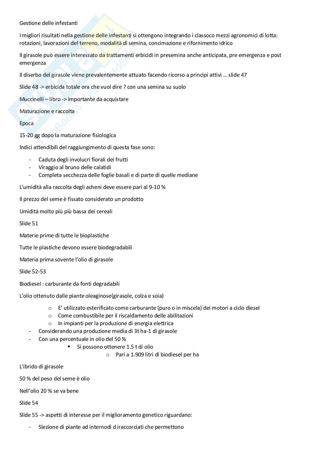 Sistemi colturali erbacei Pag. 46
