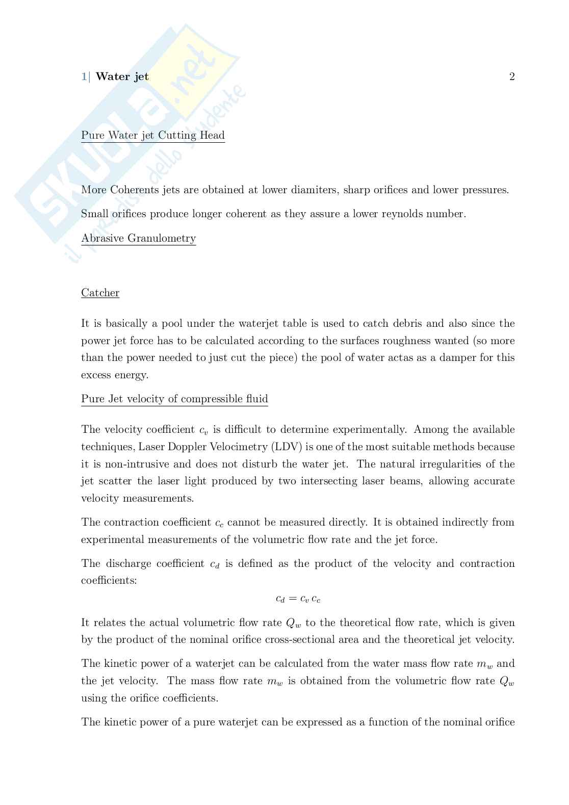 Appunti sulle lezioni generali di Advanced manufacturing processes Pag. 2