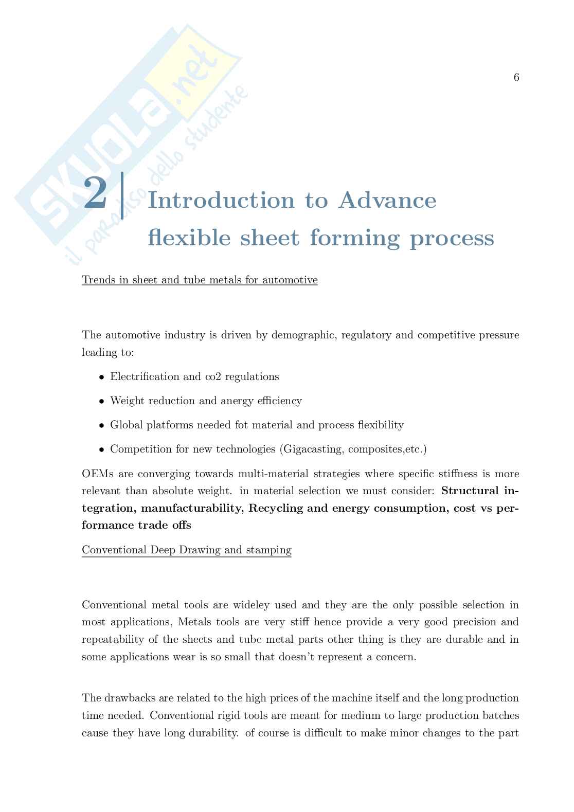 Appunti sulle lezioni generali di Advanced manufacturing processes Pag. 6