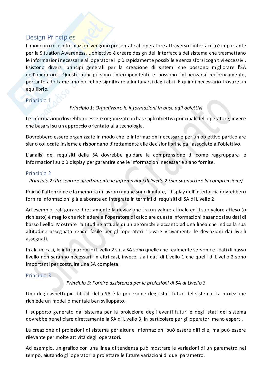 Appunti di Situation Awareness Pag. 76