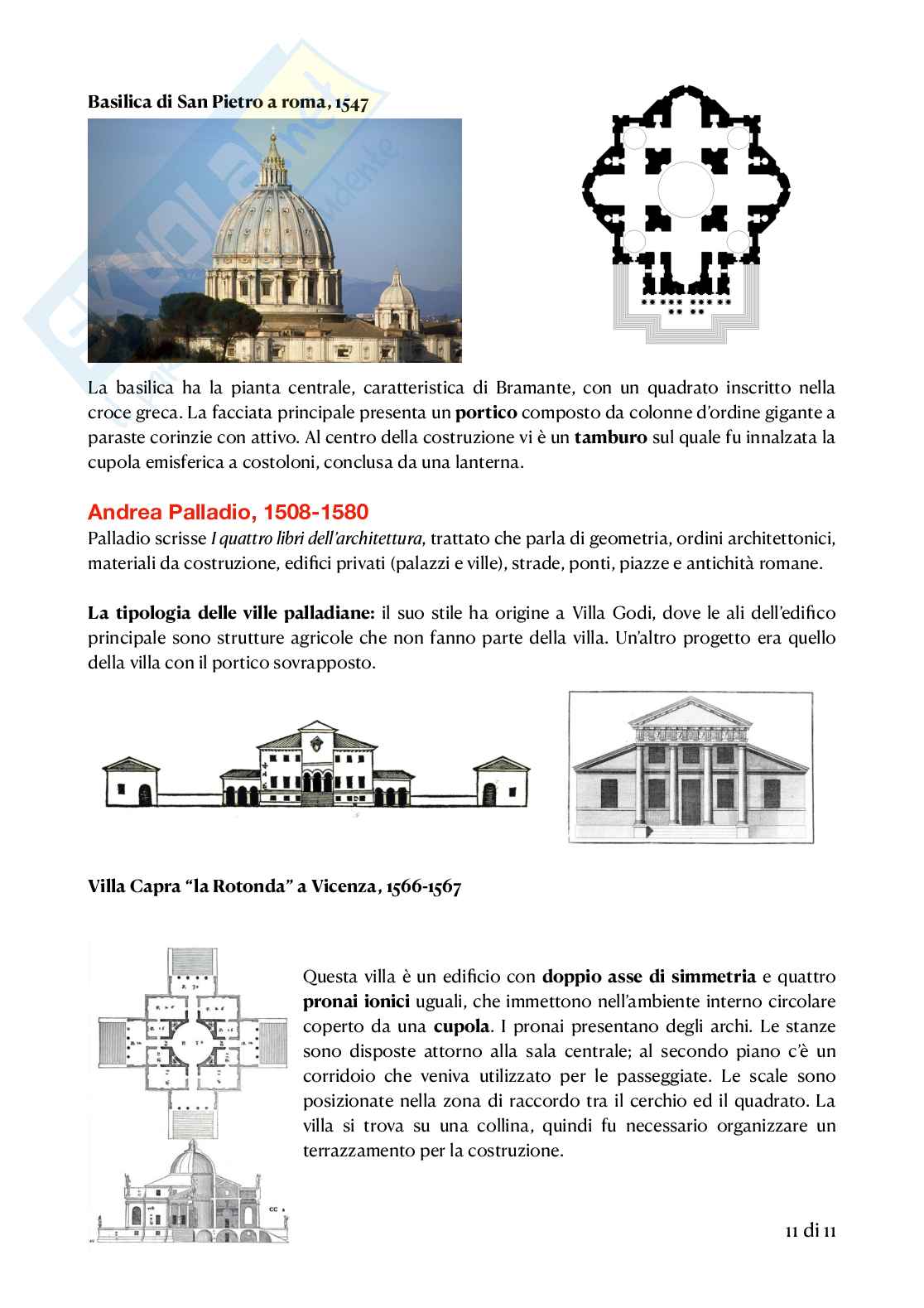 Storia dell'architettura I - Il Rinascimento Pag. 11
