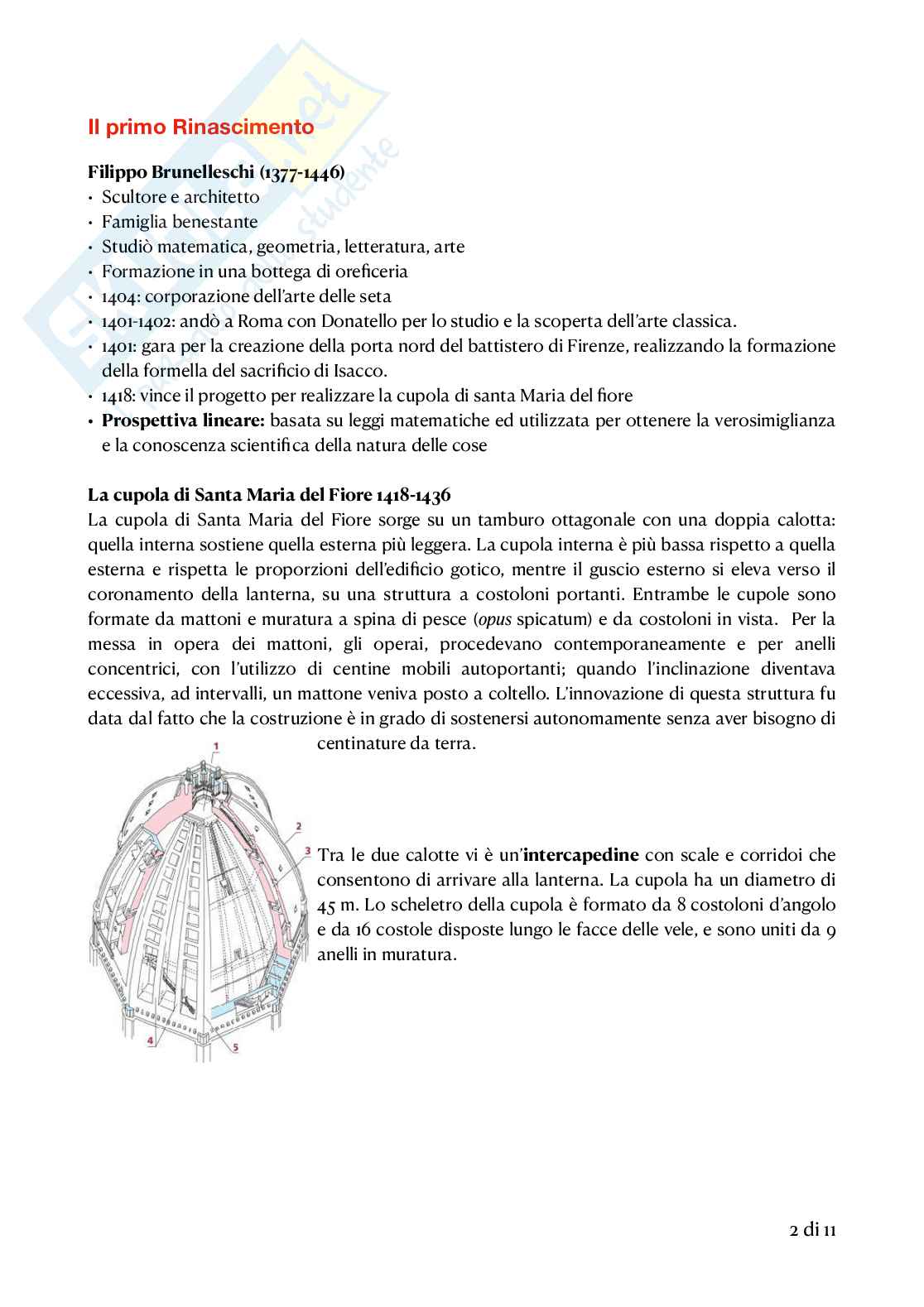 Storia dell'architettura I - Il Rinascimento Pag. 2