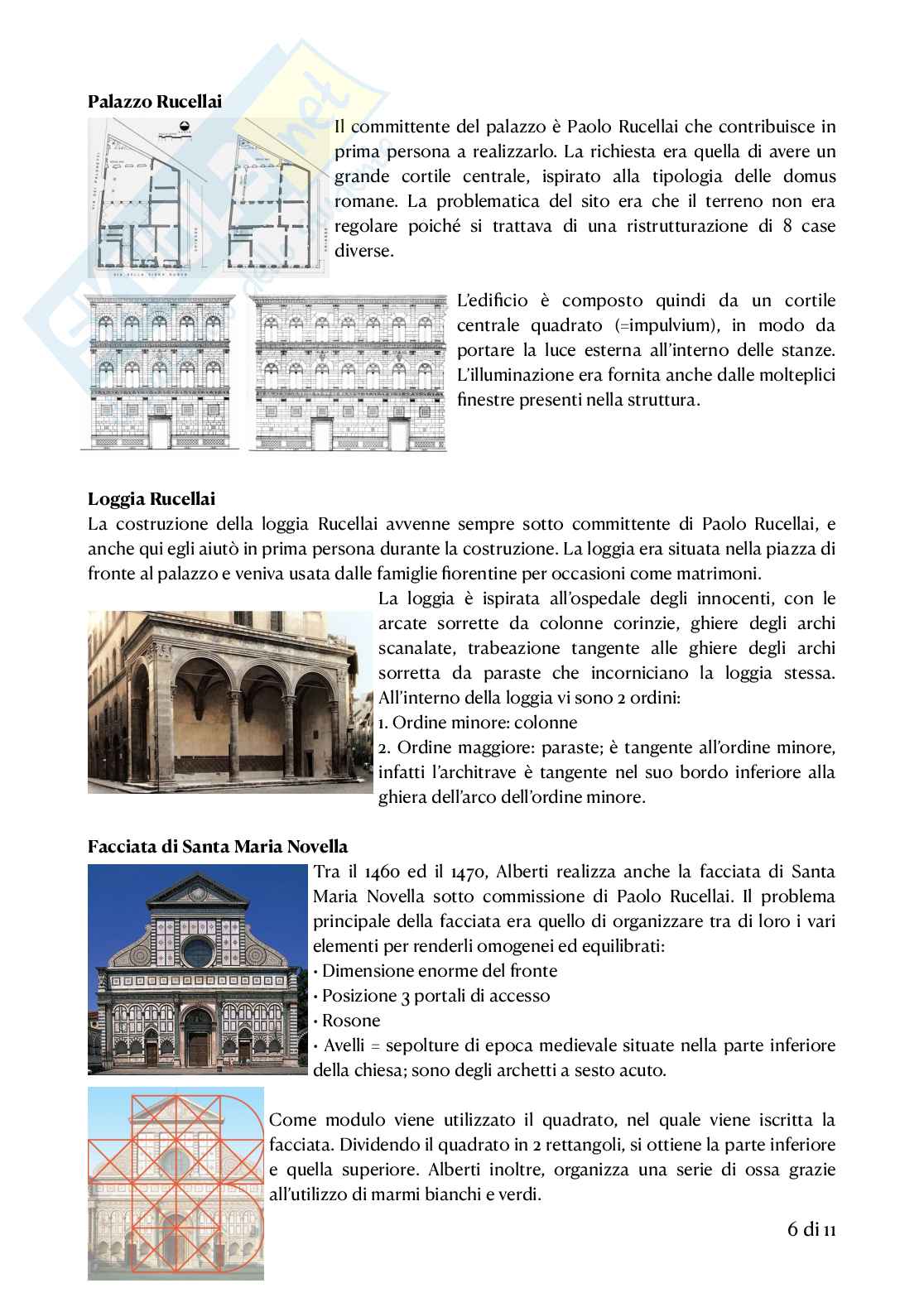 Storia dell'architettura I - Il Rinascimento Pag. 6