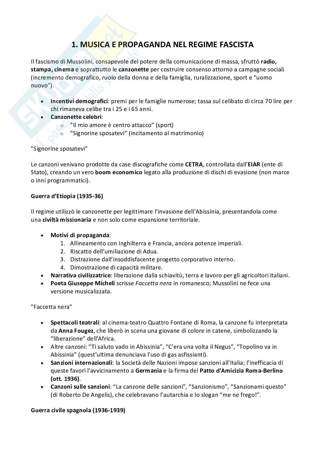 Appunti secondo semestre Storia contemporanea   Pag. 1