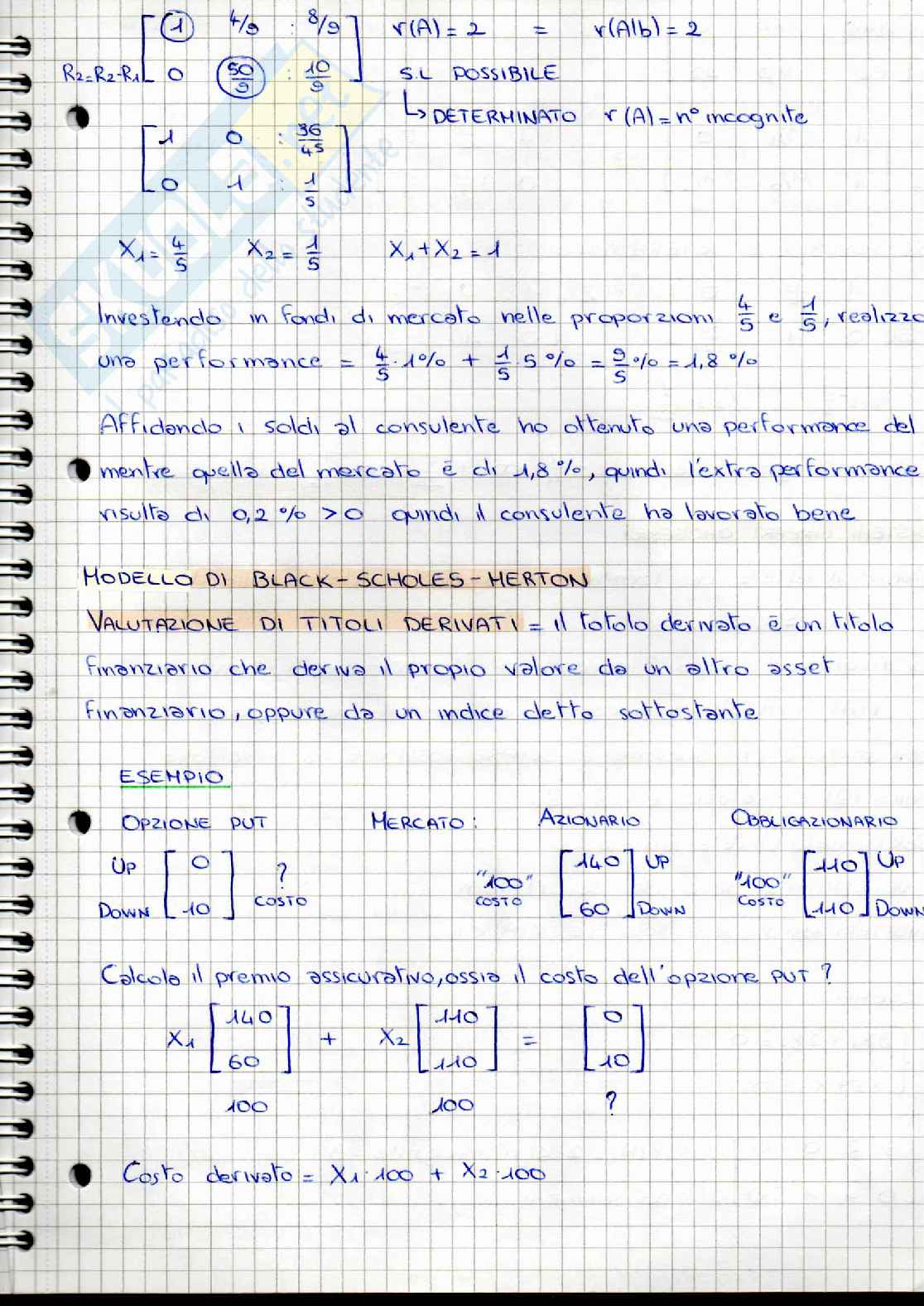 Quaderno di appunti di Metodi matematici II con esempi e esercizi Pag. 61