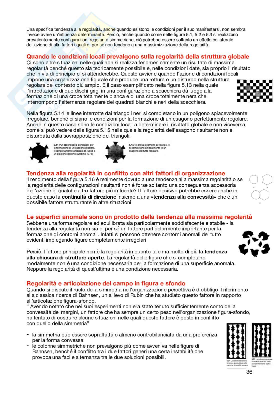Appunti per l'esame di Teoria della percezione e psicologia della forma  Pag. 36