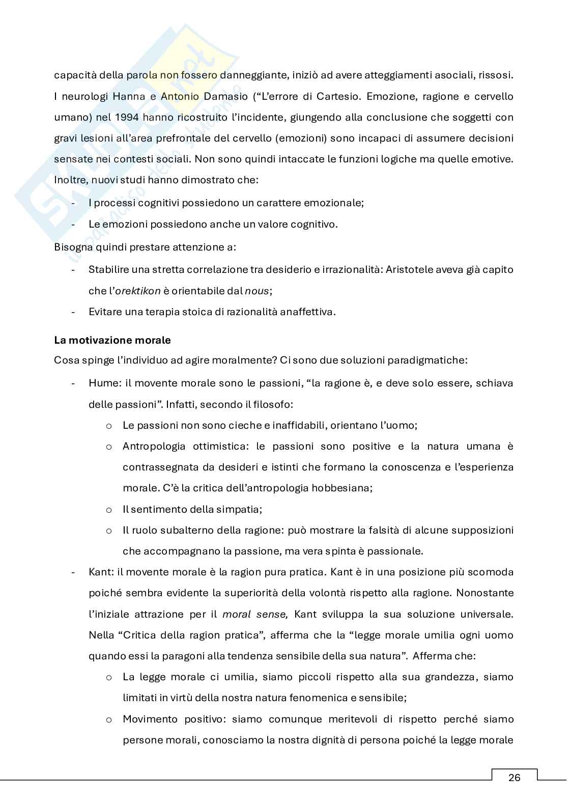 Appunti Filosofia morale (b)  Pag. 26