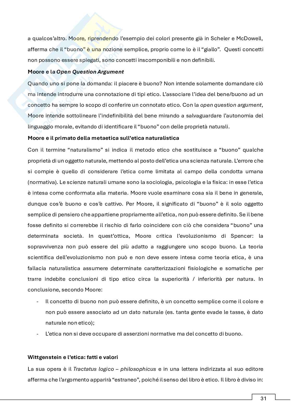 Appunti Filosofia morale (b)  Pag. 31