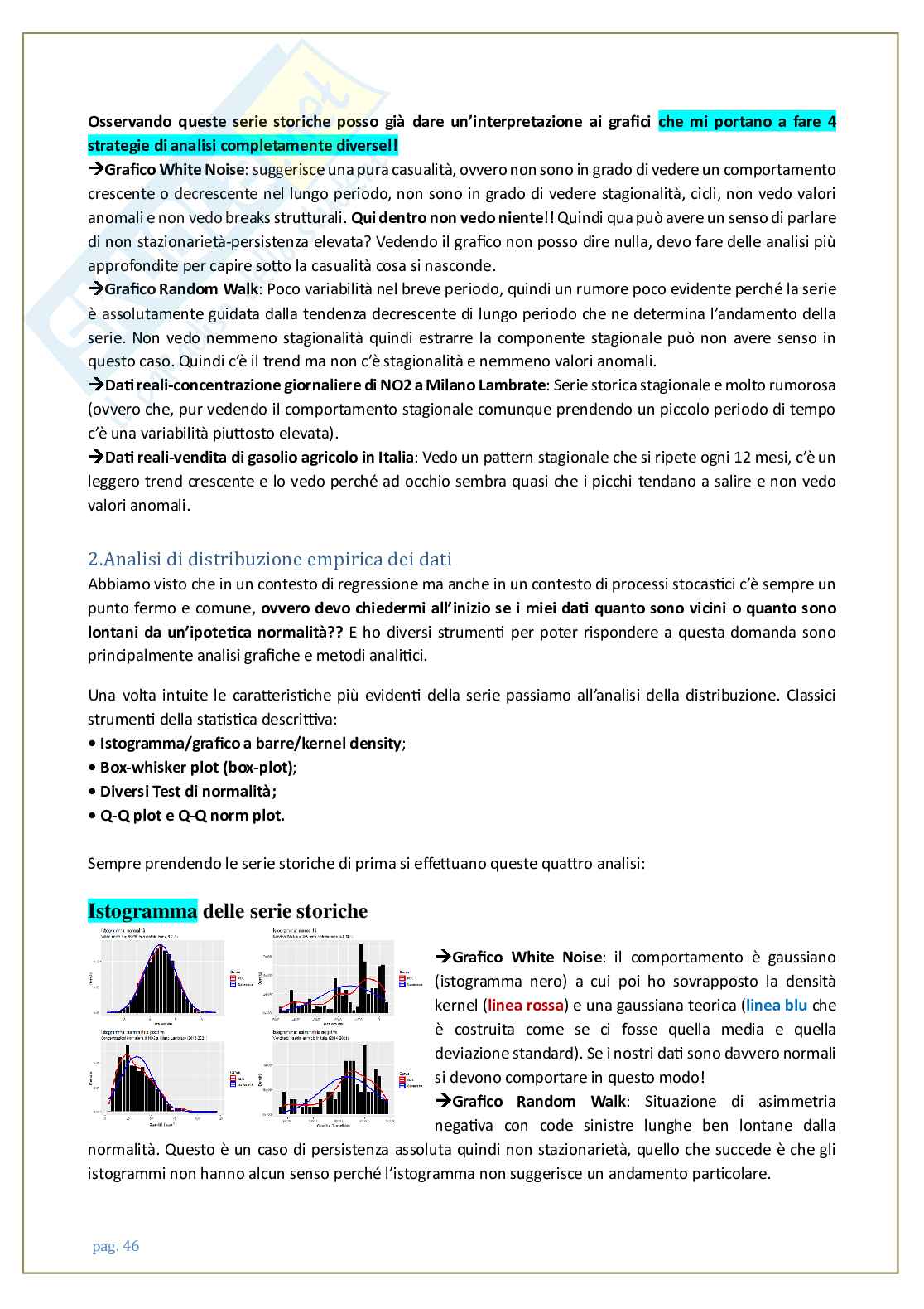 Appunti corso Introduzione alla serie storiche Pag. 46