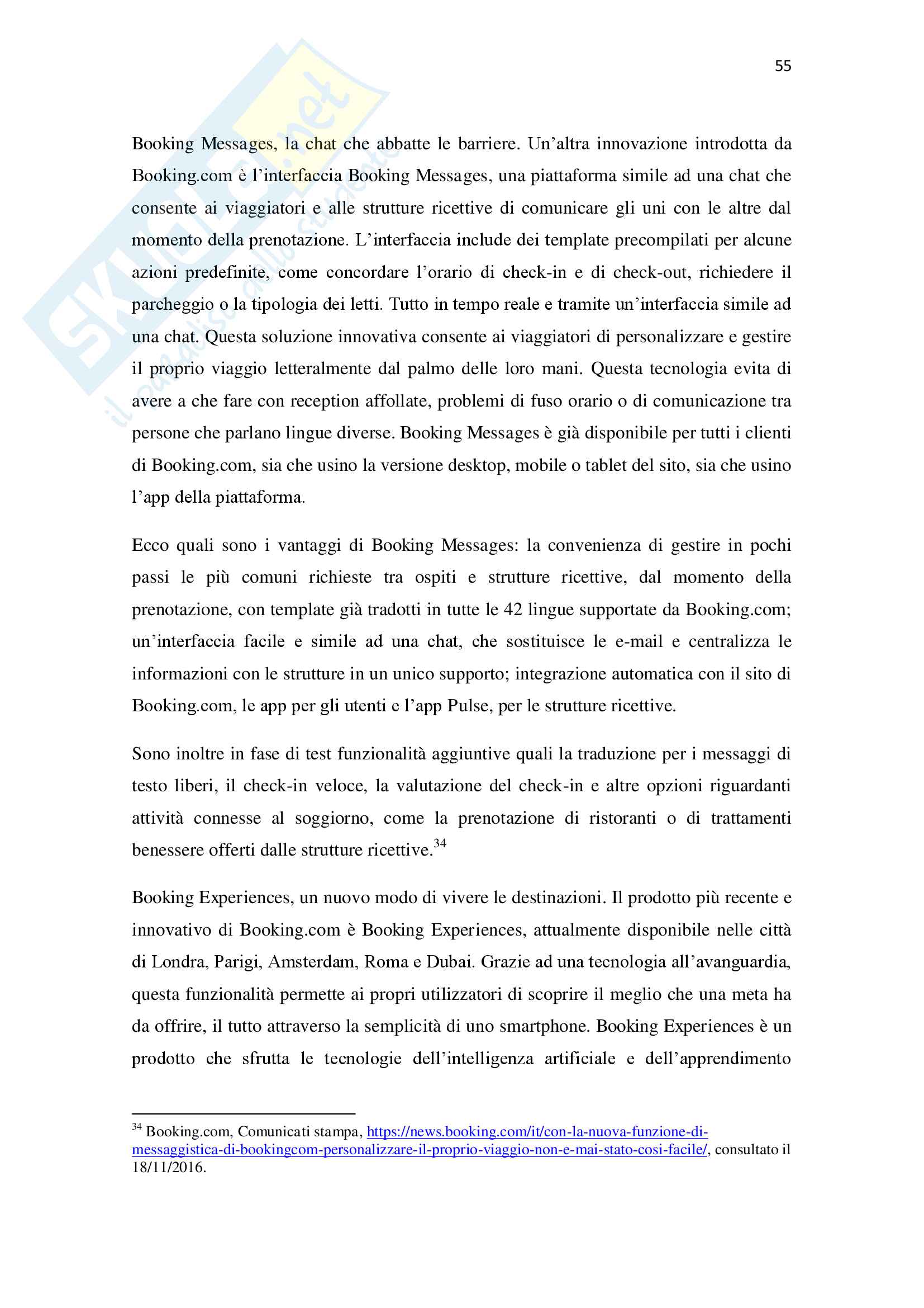Turismo e Web 2.0. Il caso Booking.com, Tesi Pag. 56