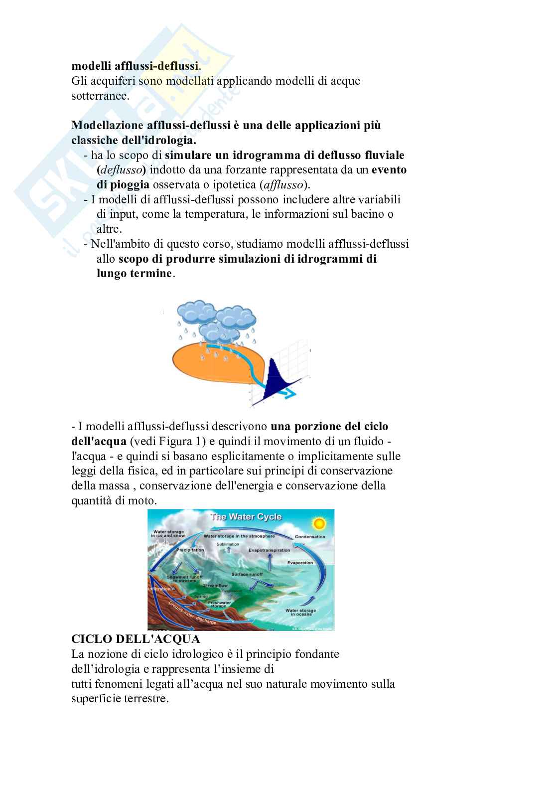 Fondamenti di idrologia e approvvigionamento idrico Pag. 16