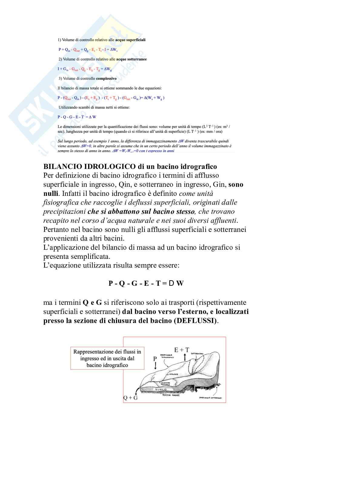 Fondamenti di idrologia e approvvigionamento idrico Pag. 21