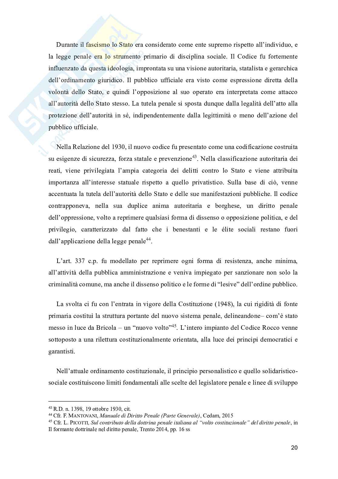 Nuove frontiere della sicurezza pubblica: il reato di resistenza a pubblico ufficiale alla luce del D.l. 48/2025  Pag. 21