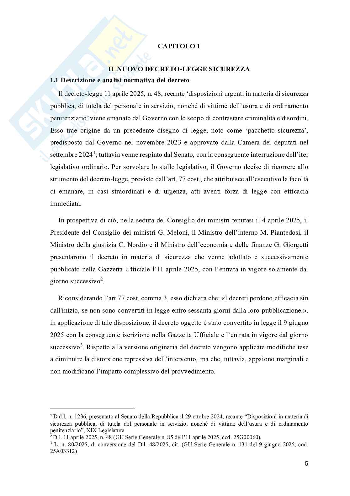 Nuove frontiere della sicurezza pubblica: il reato di resistenza a pubblico ufficiale alla luce del D.l. 48/2025  Pag. 6