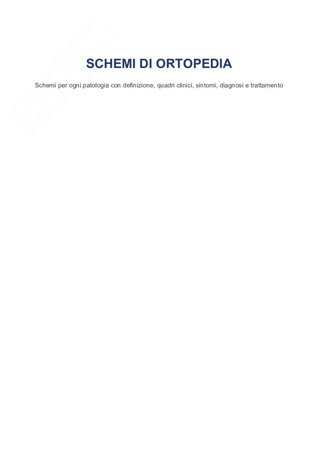 Patologie di interesse ortopedico Pag. 1