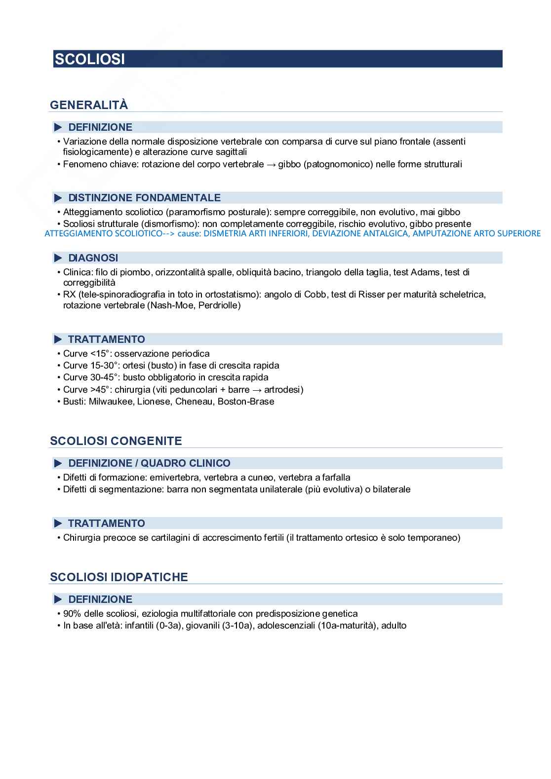 Patologie di interesse ortopedico Pag. 11