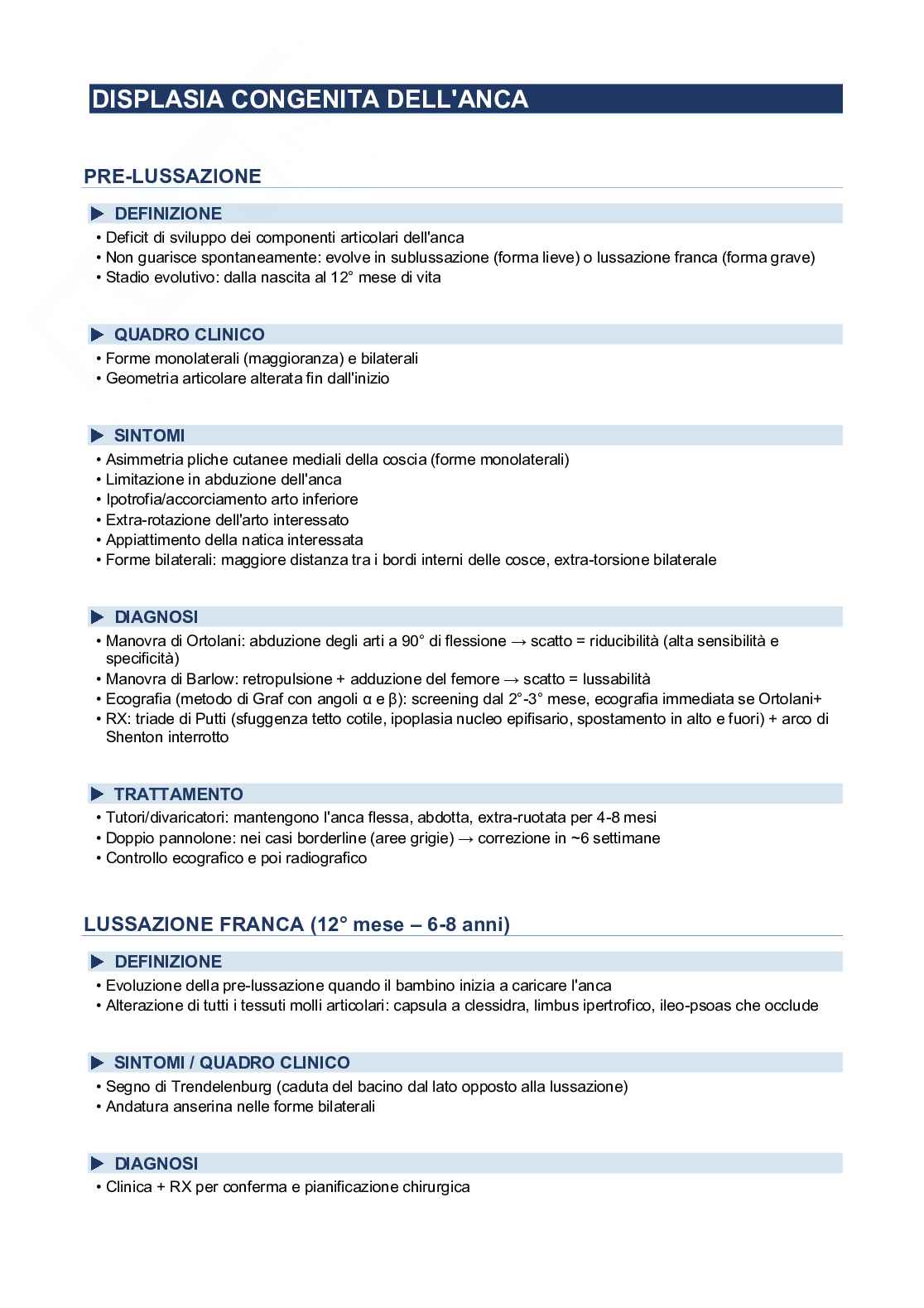 Patologie di interesse ortopedico Pag. 2