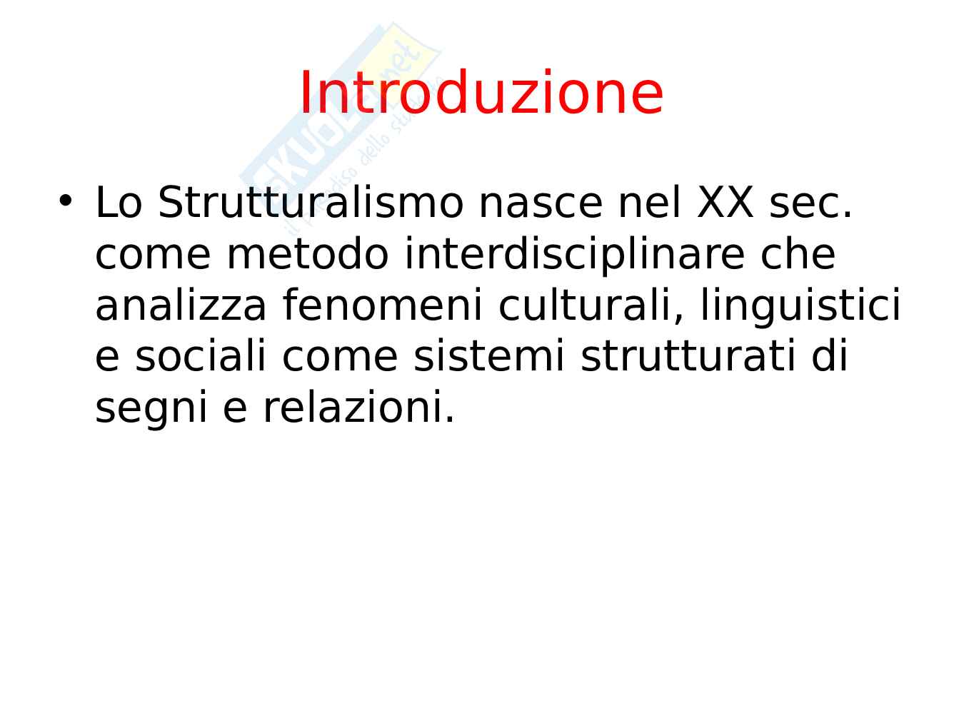 Strutturalismo – Struttura, linguaggio e sistemi Pag. 2