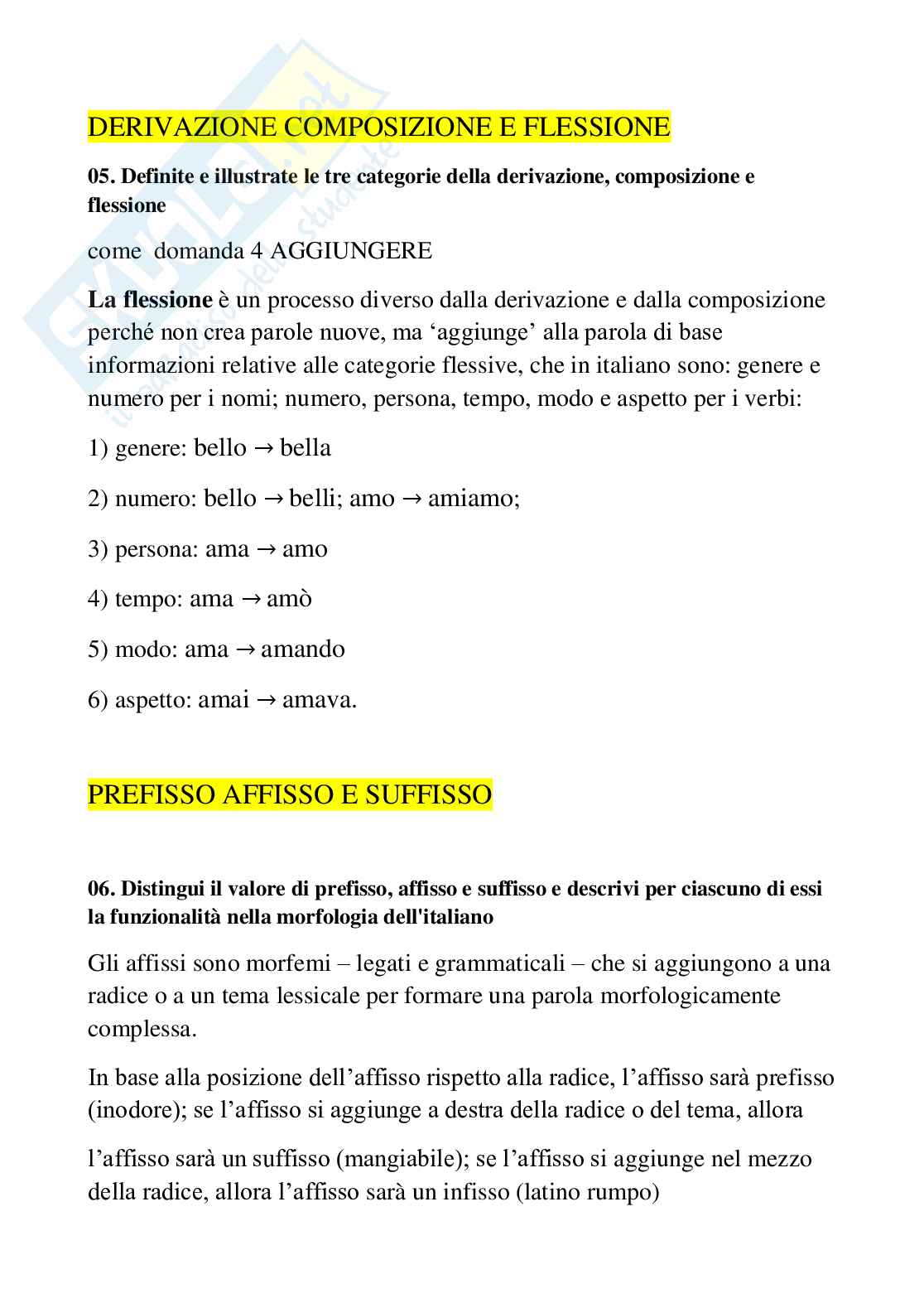 Paniere Linguistica italiana - Risposte aperte - aggiornato (2026) Pag. 11