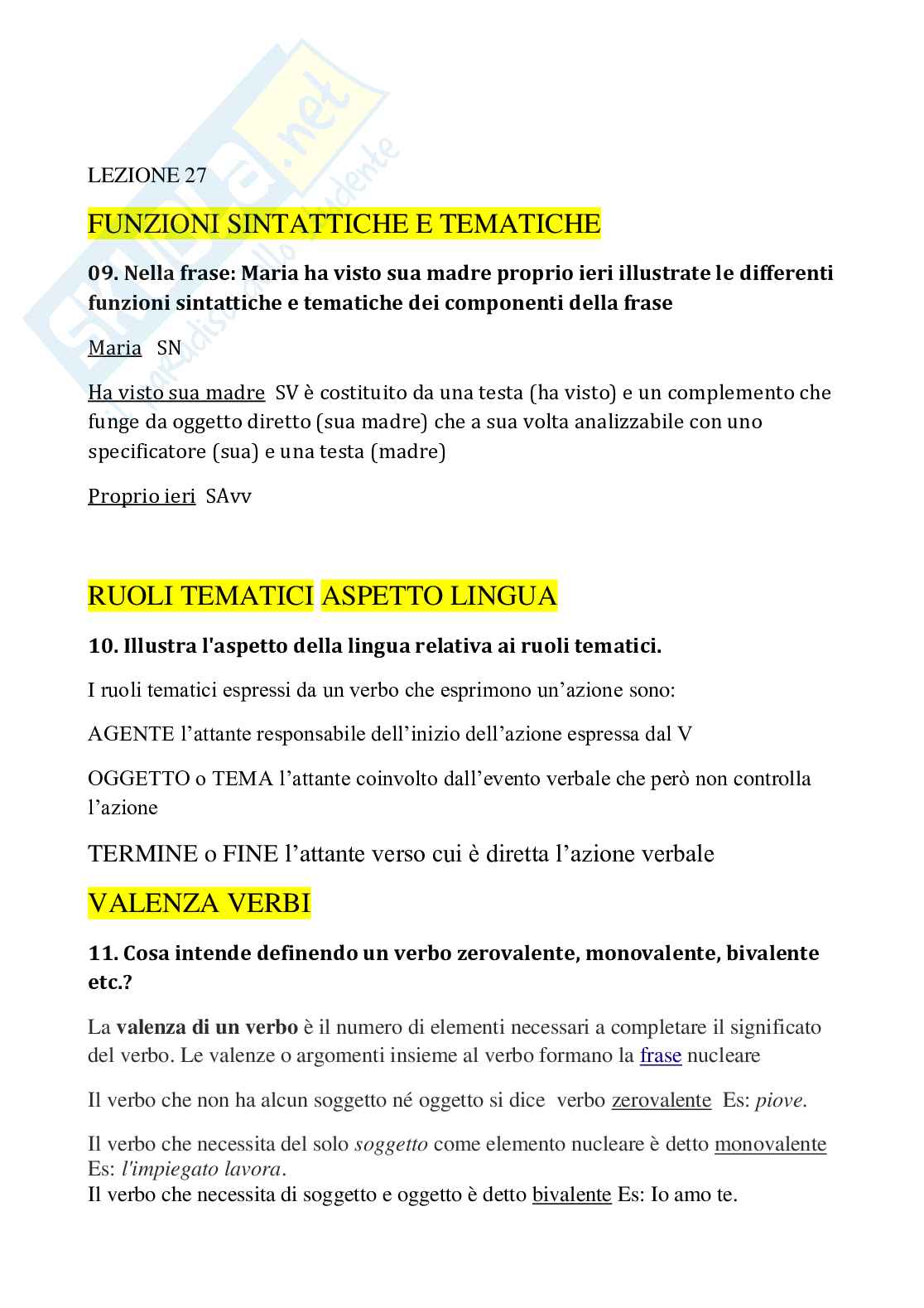 Paniere Linguistica italiana - Risposte aperte - aggiornato (2026) Pag. 16