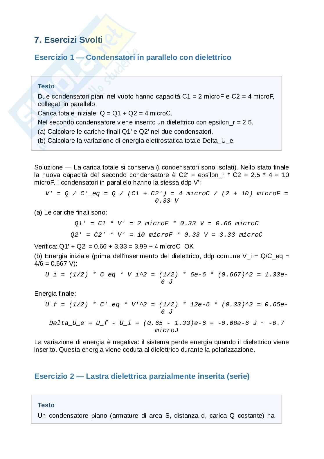 Condensatori e dielettrici Pag. 6