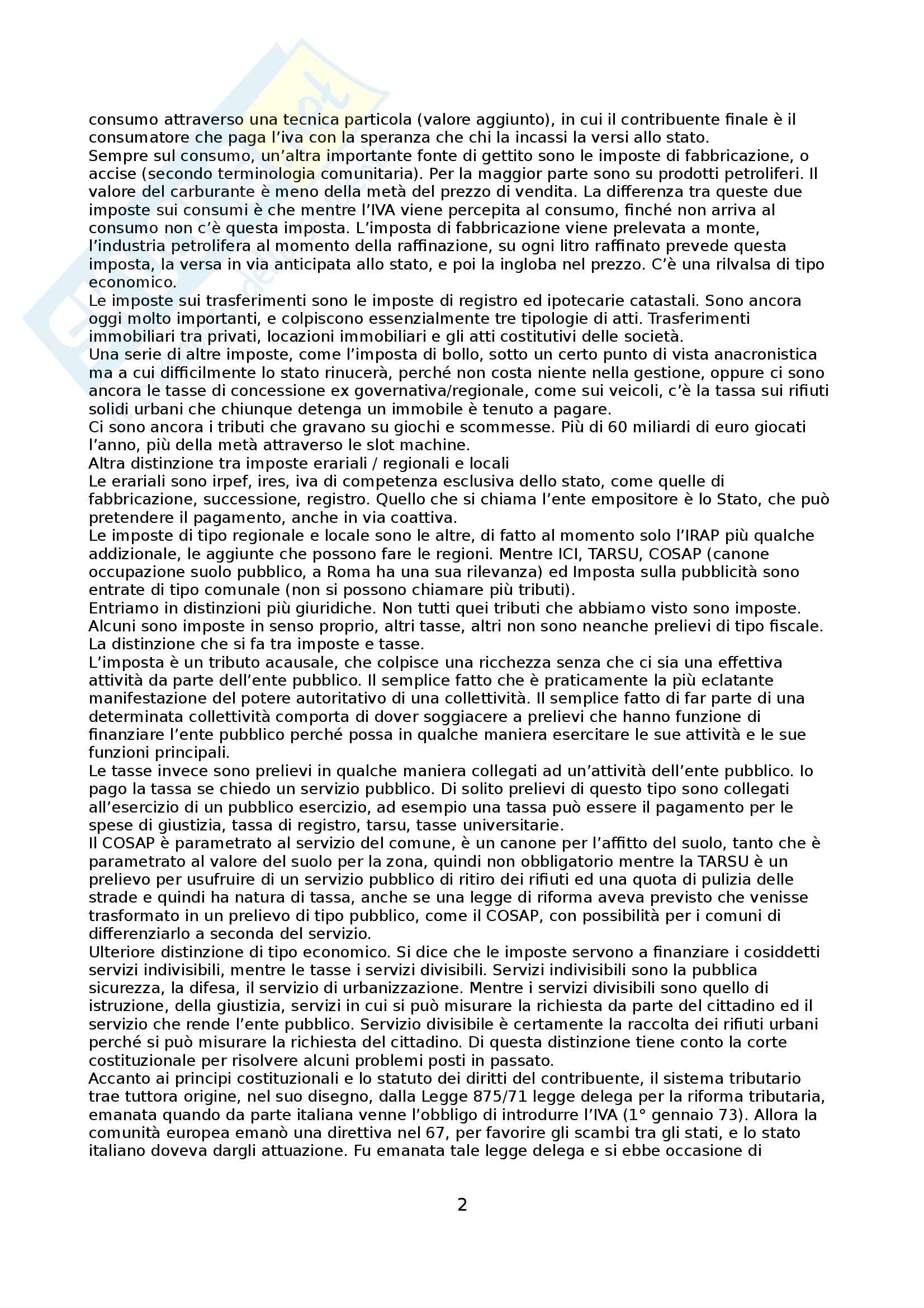 Diritto tributario - Appunti Pag. 2
