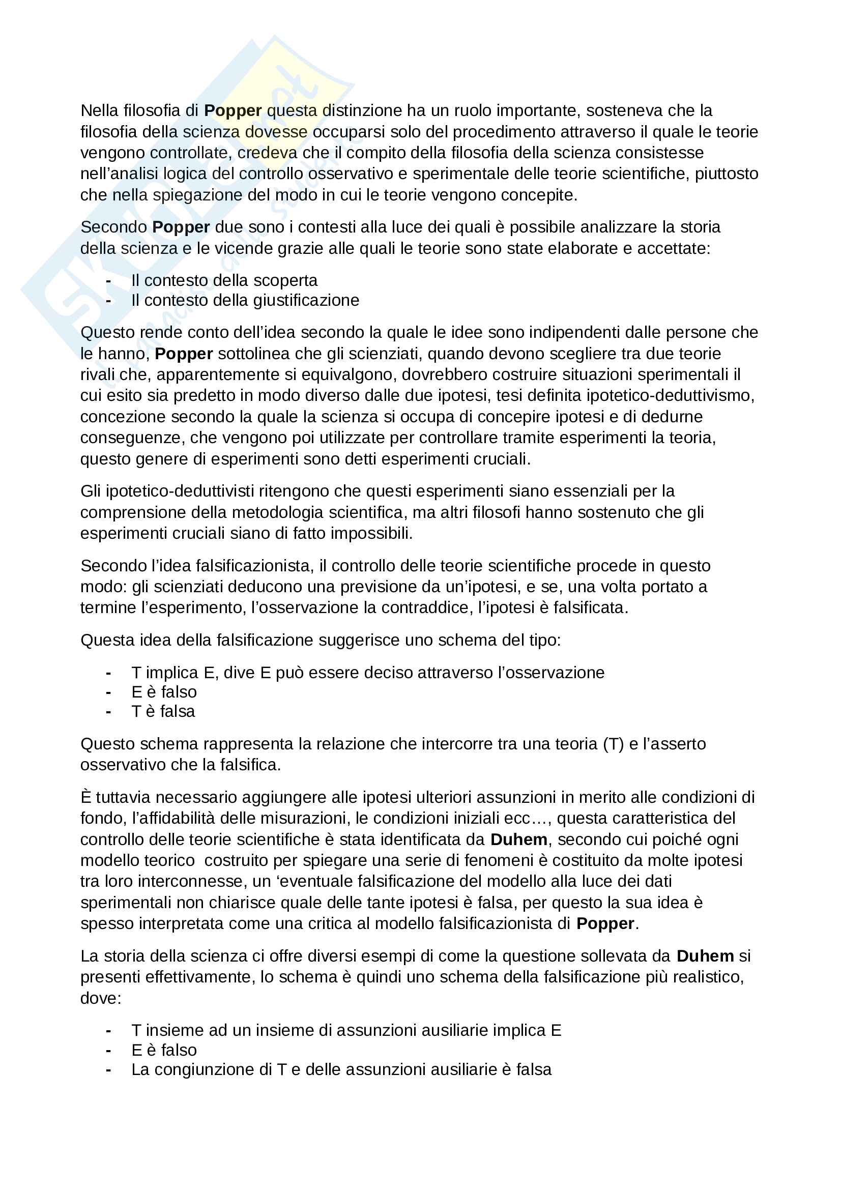 Appunti Filosofia della mente, libro consigliato Filosofia della scienza, Ladyman Pag. 16