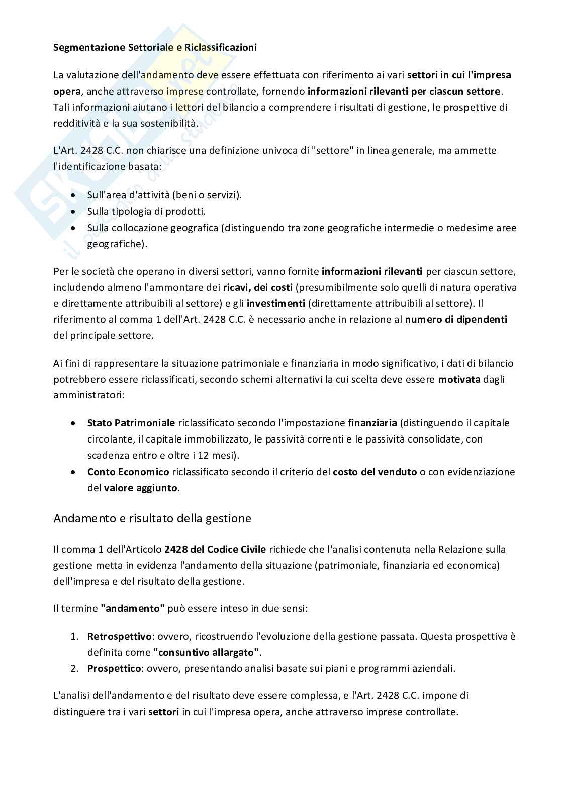 Riassunto esame Bilancio d'esercizio ed elementi di economia aziendale, Prof. Bocchino Umberto, libro consigliato Il bilancio per i giuristi d'impresa, Bocchino, Gamba Pag. 16