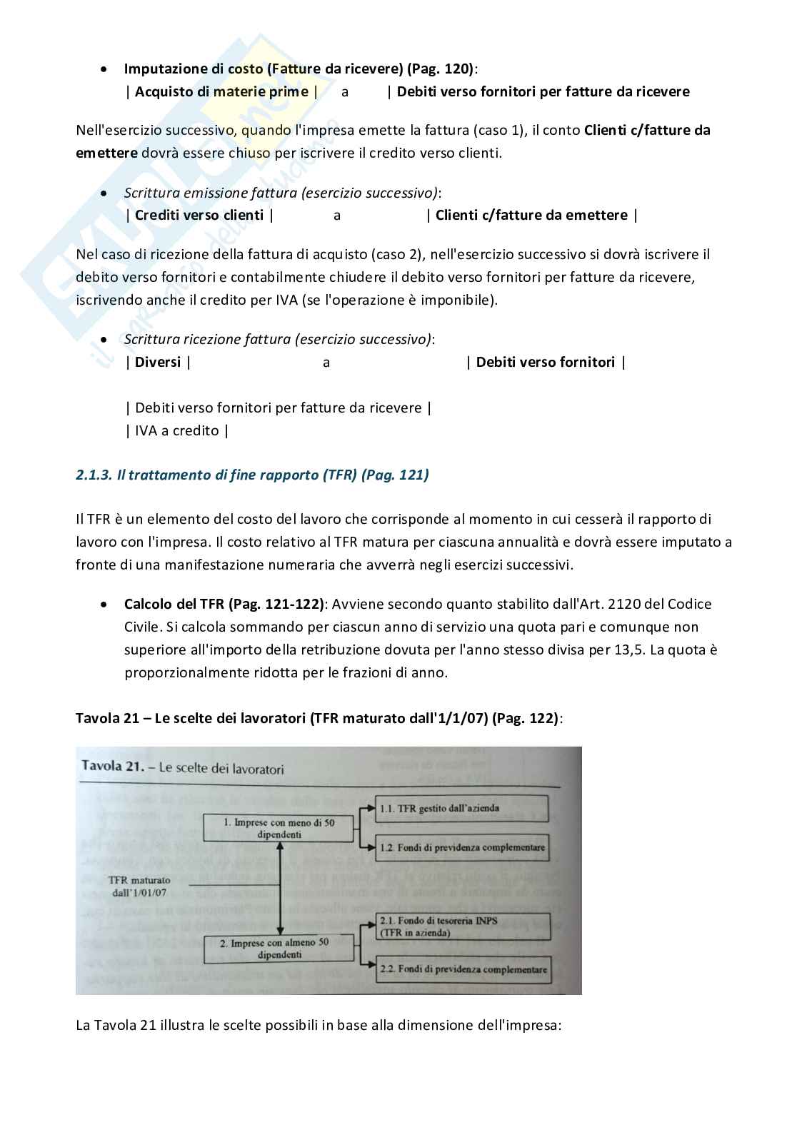 Riassunto esame Bilancio d'esercizio ed elementi di economia aziendale, Prof. Bocchino Umberto, libro consigliato Il bilancio per i giuristi d'impresa, Bocchino, Gamba Pag. 41