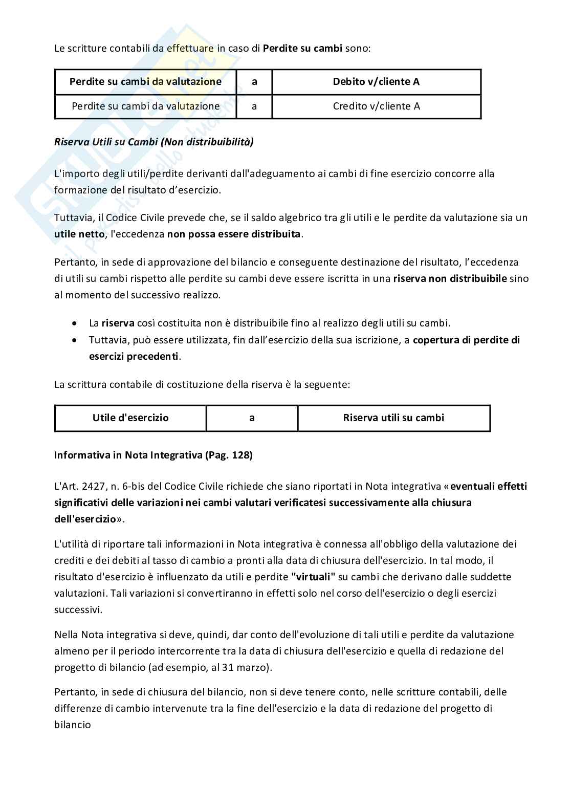 Riassunto esame Bilancio d'esercizio ed elementi di economia aziendale, Prof. Bocchino Umberto, libro consigliato Il bilancio per i giuristi d'impresa, Bocchino, Gamba Pag. 46