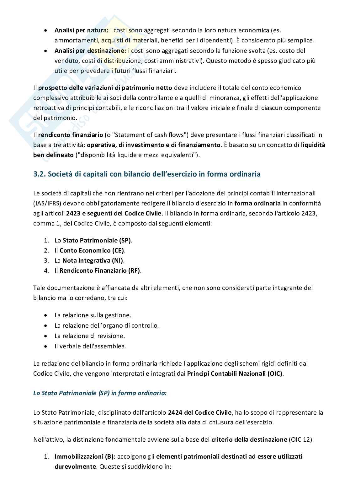 Riassunto esame Bilancio d'esercizio ed elementi di economia aziendale, Prof. Bocchino Umberto, libro consigliato Il bilancio per i giuristi d'impresa, Bocchino, Gamba Pag. 6