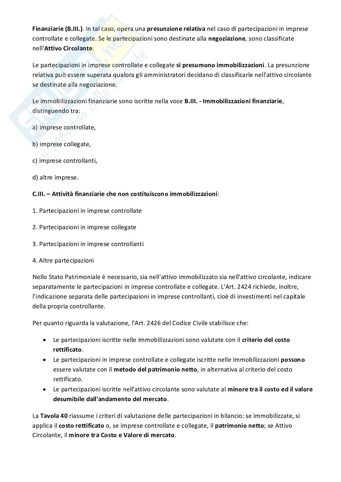 Riassunto esame Bilancio d'esercizio ed elementi di economia aziendale, Prof. Bocchino Umberto, libro consigliato Il bilancio per i giuristi d'impresa, Bocchino, Gamba Pag. 86