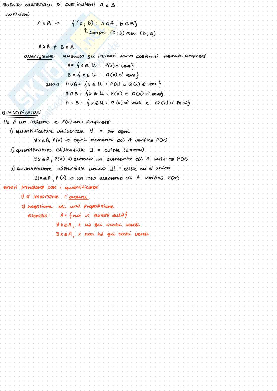 Settimana 1 Analisi matematica 1 Pag. 2