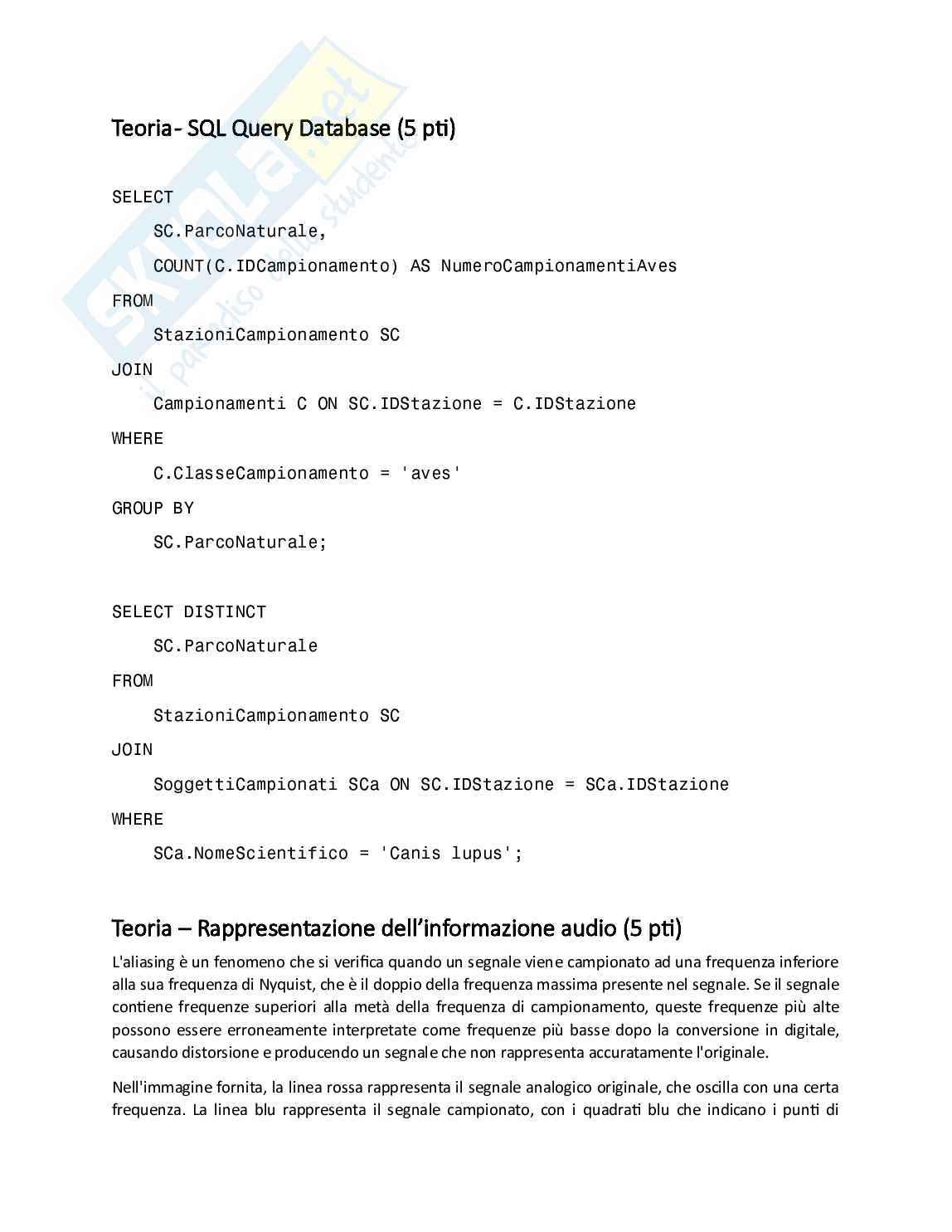 Tema d'esame svolto di Informatica Pag. 11