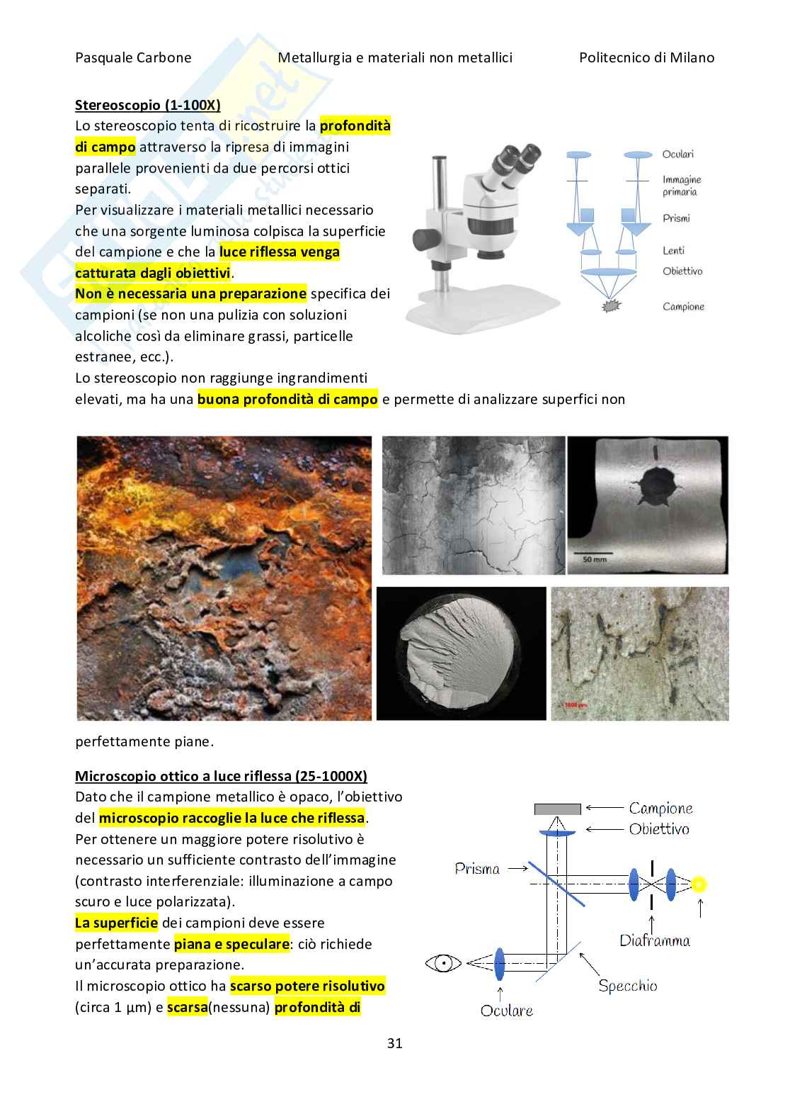 Appunti Metallurgia e materiali non metallici Pag. 31