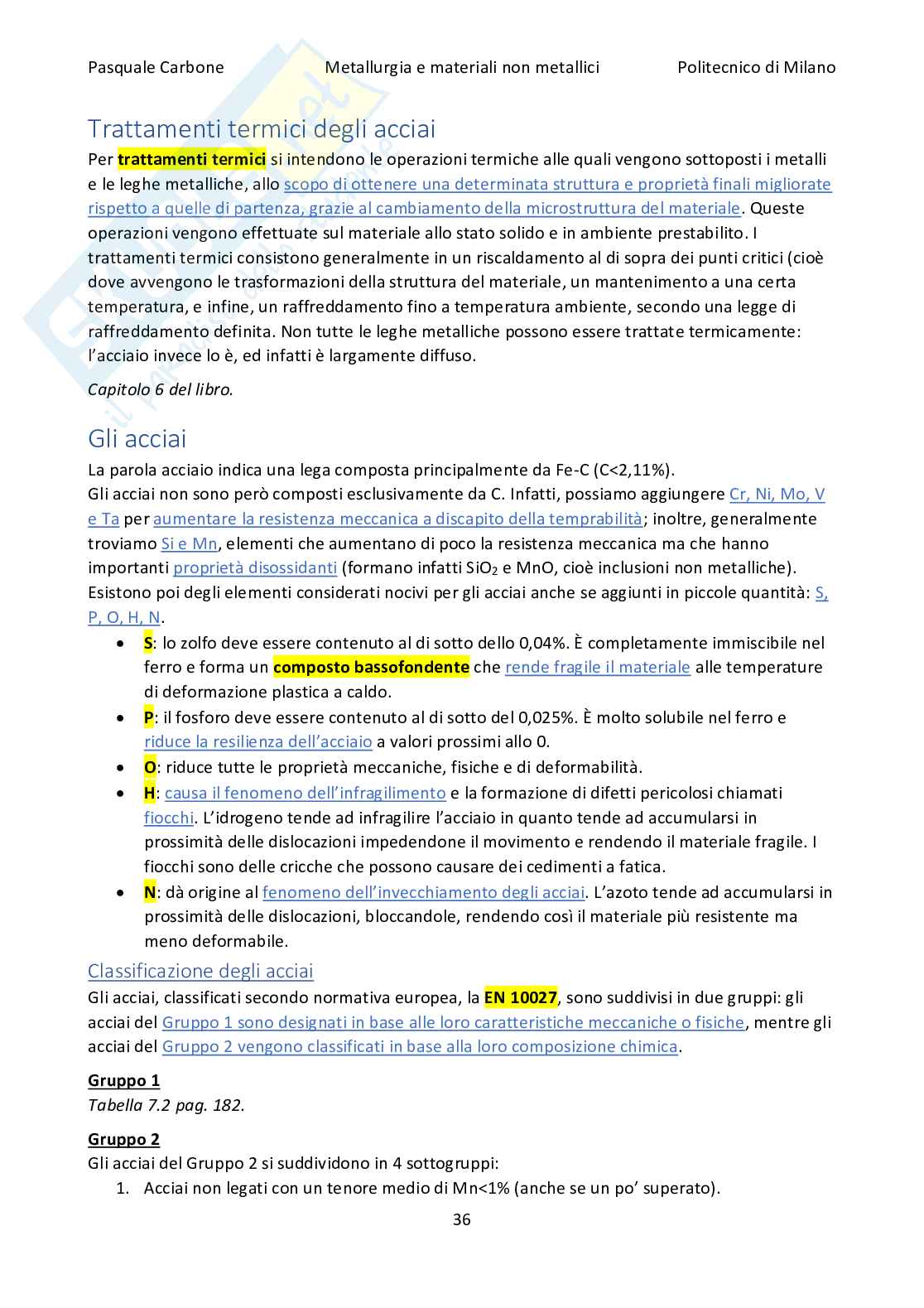 Appunti Metallurgia e materiali non metallici Pag. 36