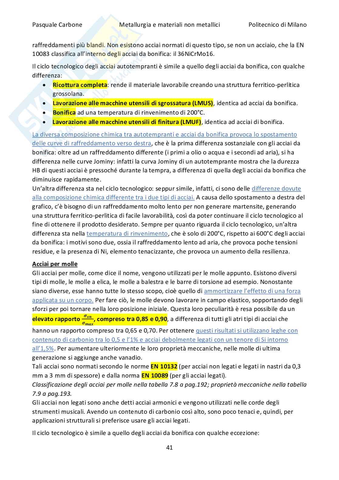 Appunti Metallurgia e materiali non metallici Pag. 41