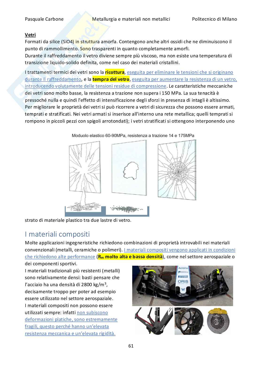 Appunti Metallurgia e materiali non metallici Pag. 61