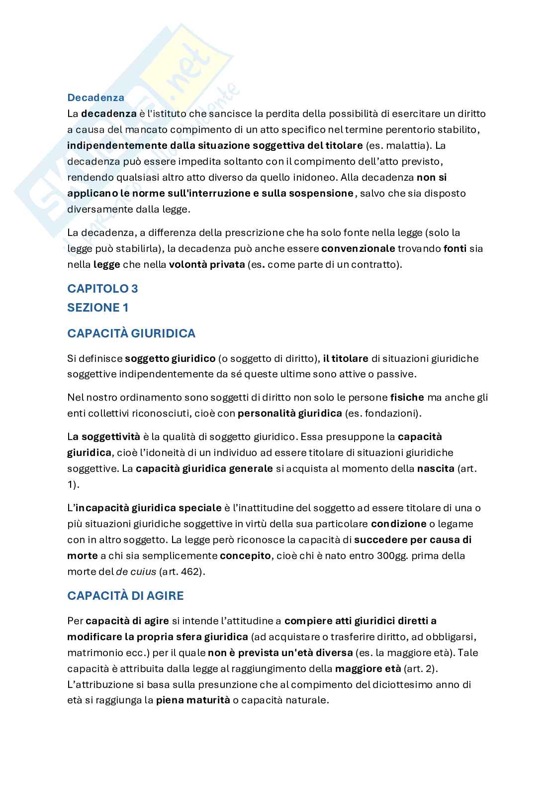 Riassunto esame Diritto privato, Prof. Imbrenda Mariassunta, libro consigliato Lineamenti di diritto privato nell'era dell'economia digitale, Imbrenda Pag. 11
