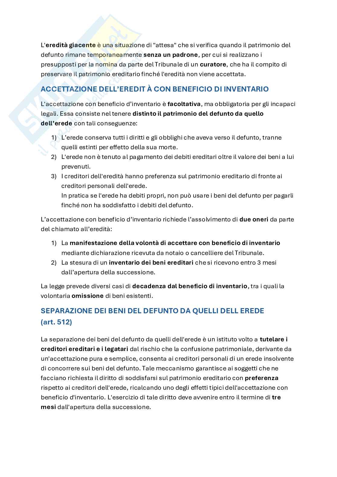 Riassunto esame Diritto privato, Prof. Imbrenda Mariassunta, libro consigliato Lineamenti di diritto privato nell'era dell'economia digitale, Imbrenda Pag. 21