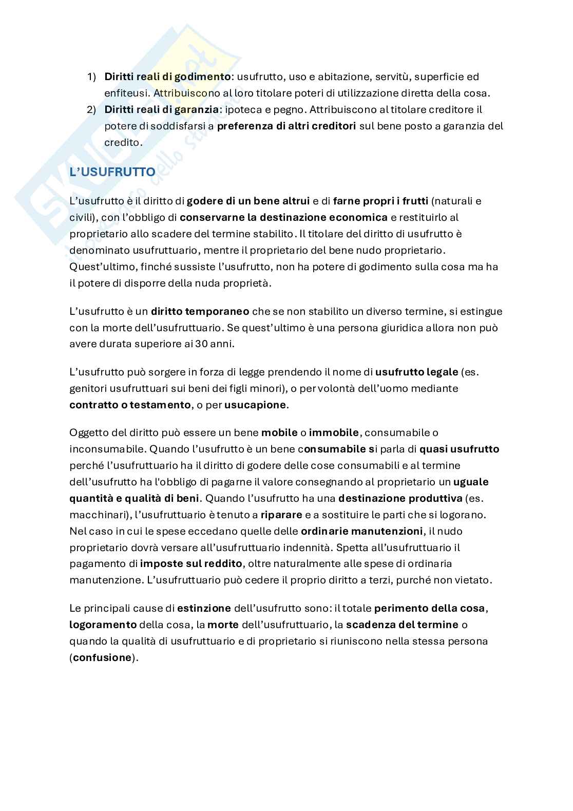 Riassunto esame Diritto privato, Prof. Imbrenda Mariassunta, libro consigliato Lineamenti di diritto privato nell'era dell'economia digitale, Imbrenda Pag. 36