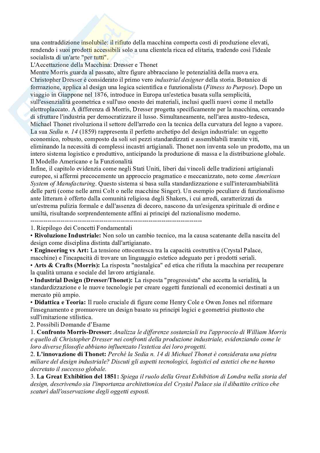 Riassunto esame Storia del design e della tecnica, Prof. Ferrara Maria Rita, libro consigliato Manuale di storia del design, Dardi Pag. 2