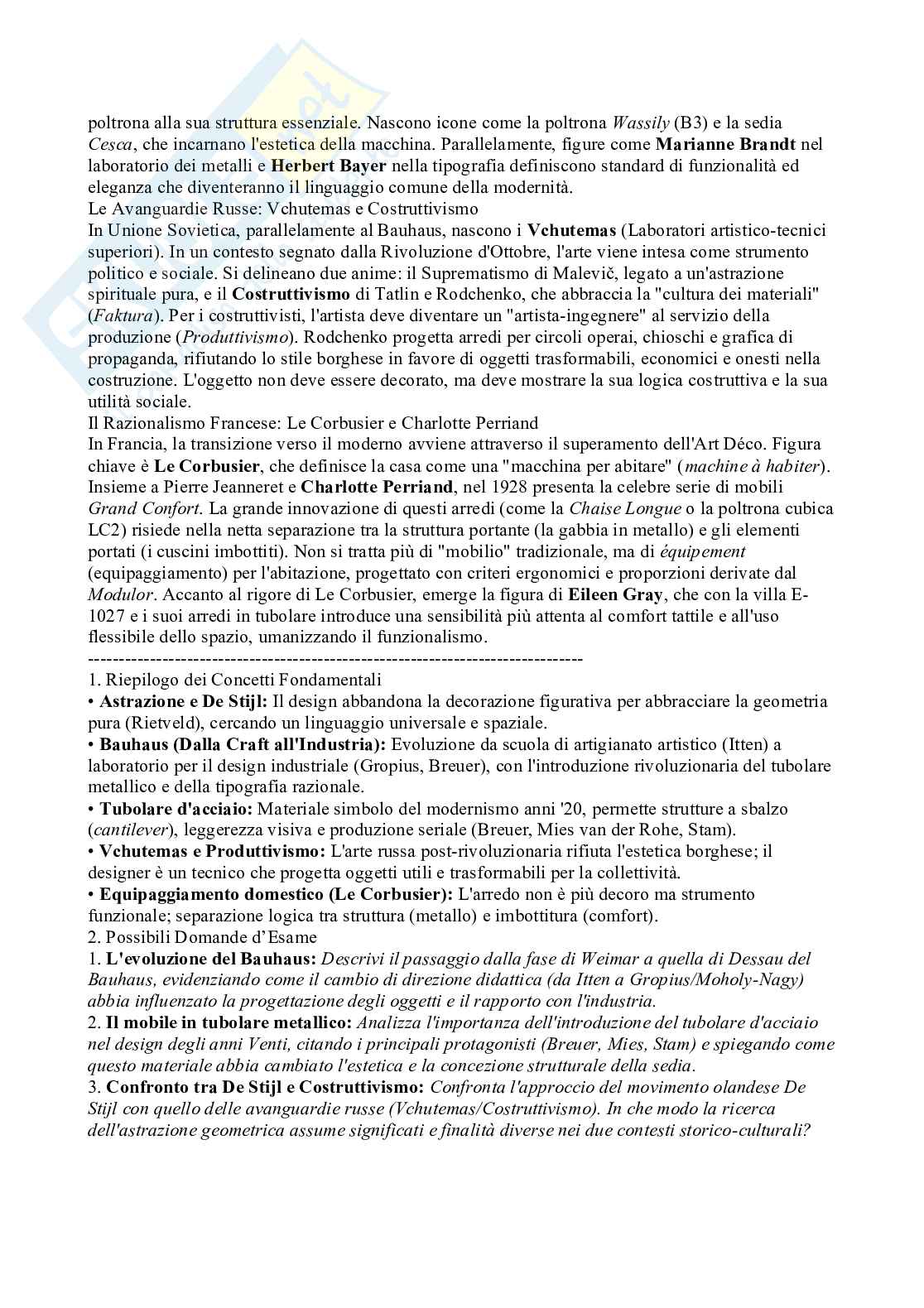 Riassunto esame Storia del design e della tecnica, Prof. Ferrara Maria Rita, libro consigliato Manuale di storia del design, Dardi Pag. 6